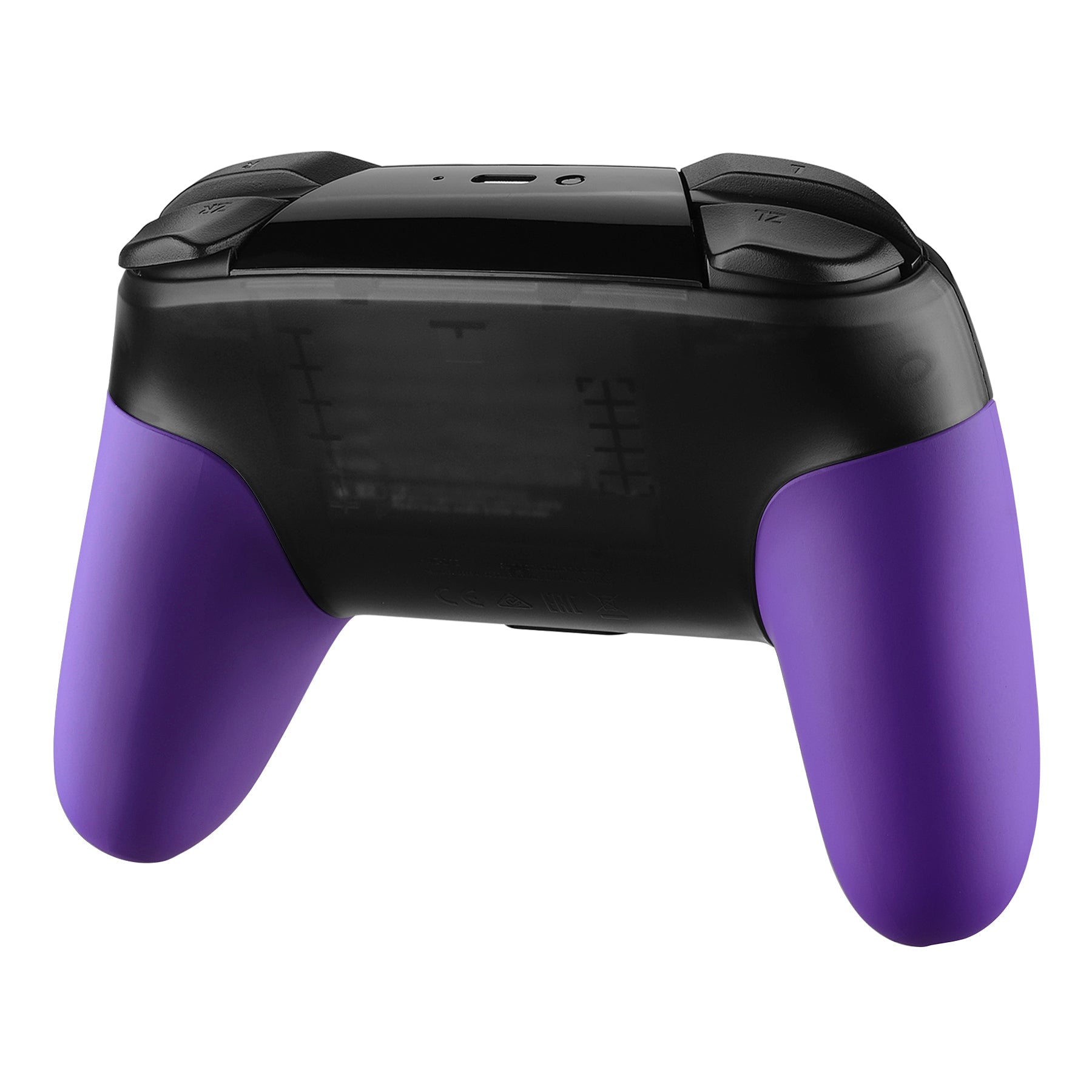 eXtremeRate Retail Purple Replacement Handle Grips for Nintendo Switch Pro Controller, Soft Touch DIY Hand Grip Shell for Nintendo Switch Pro - Controller NOT Included - GRP305