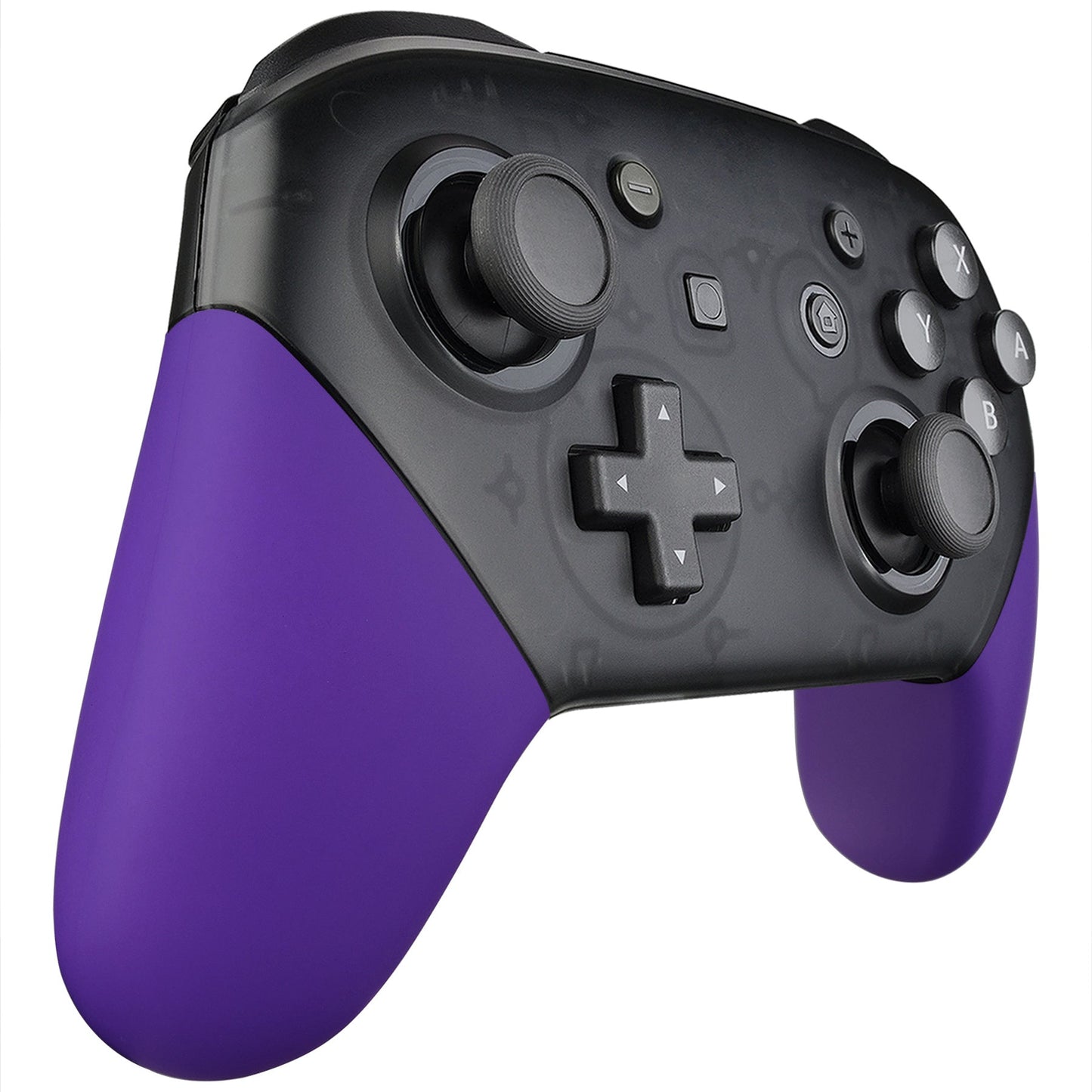 eXtremeRate Retail Purple Replacement Handle Grips for Nintendo Switch Pro Controller, Soft Touch DIY Hand Grip Shell for Nintendo Switch Pro - Controller NOT Included - GRP305