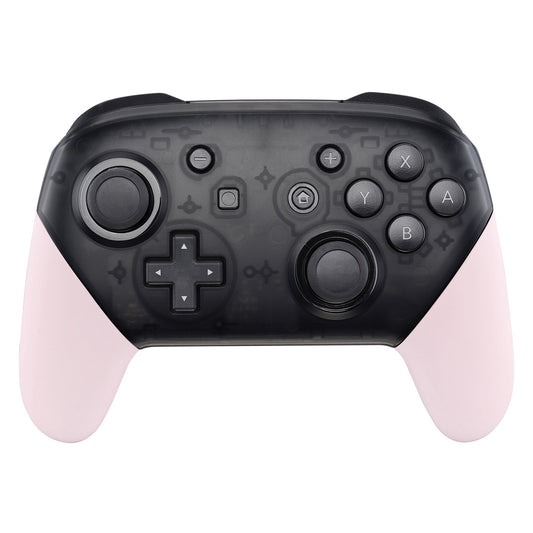 eXtremeRate Retail Cherry Blossoms Pink Replacement Handle Grips for Nintendo Switch Pro Controller, Soft Touch DIY Hand Grip Shell for Nintendo Switch Pro - Controller NOT Included - GRP307