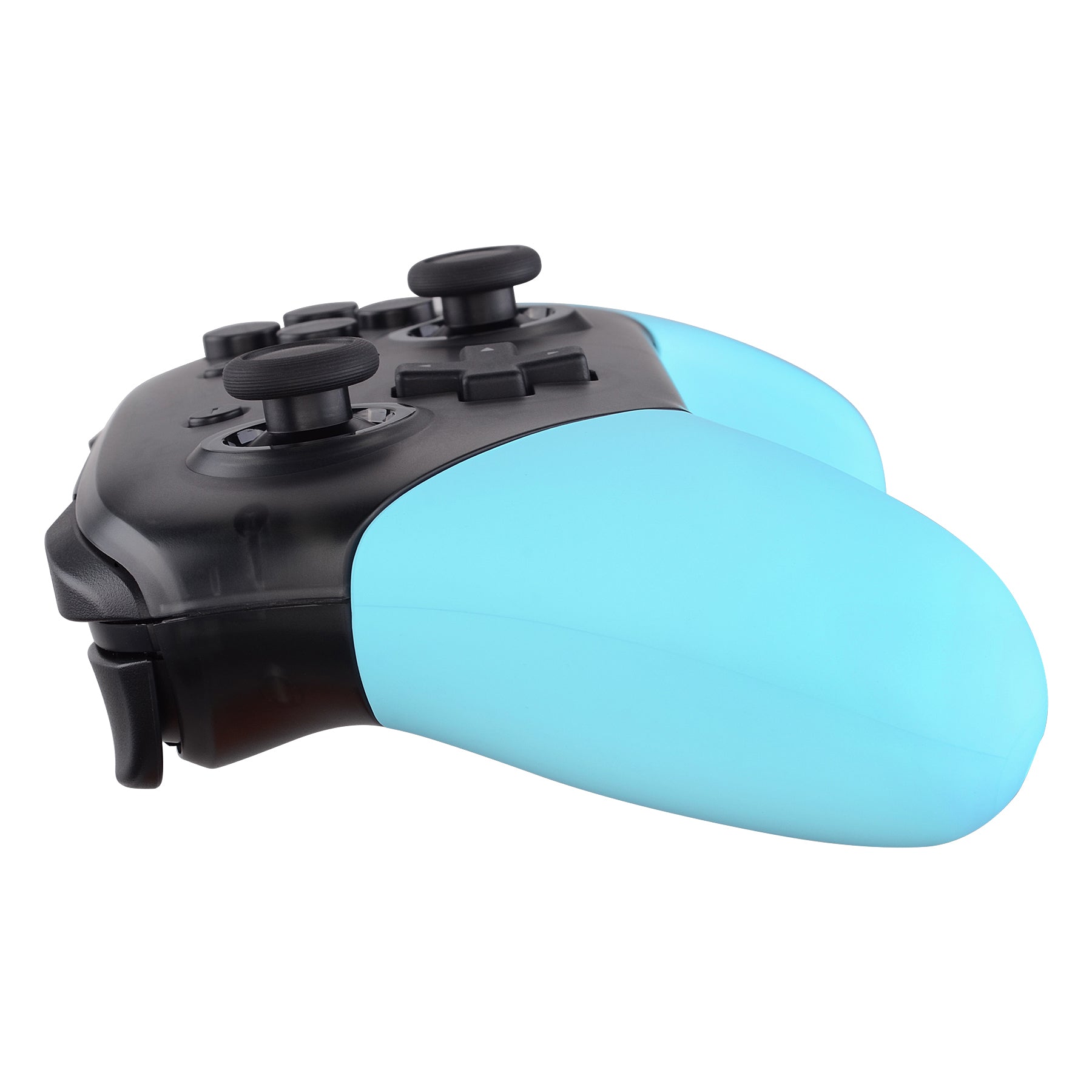 eXtremeRate Retail Heaven Blue Replacement Handle Grips for Nintendo Switch Pro Controller, Soft Touch DIY Hand Grip Shell for Nintendo Switch Pro - Controller NOT Included - GRP308