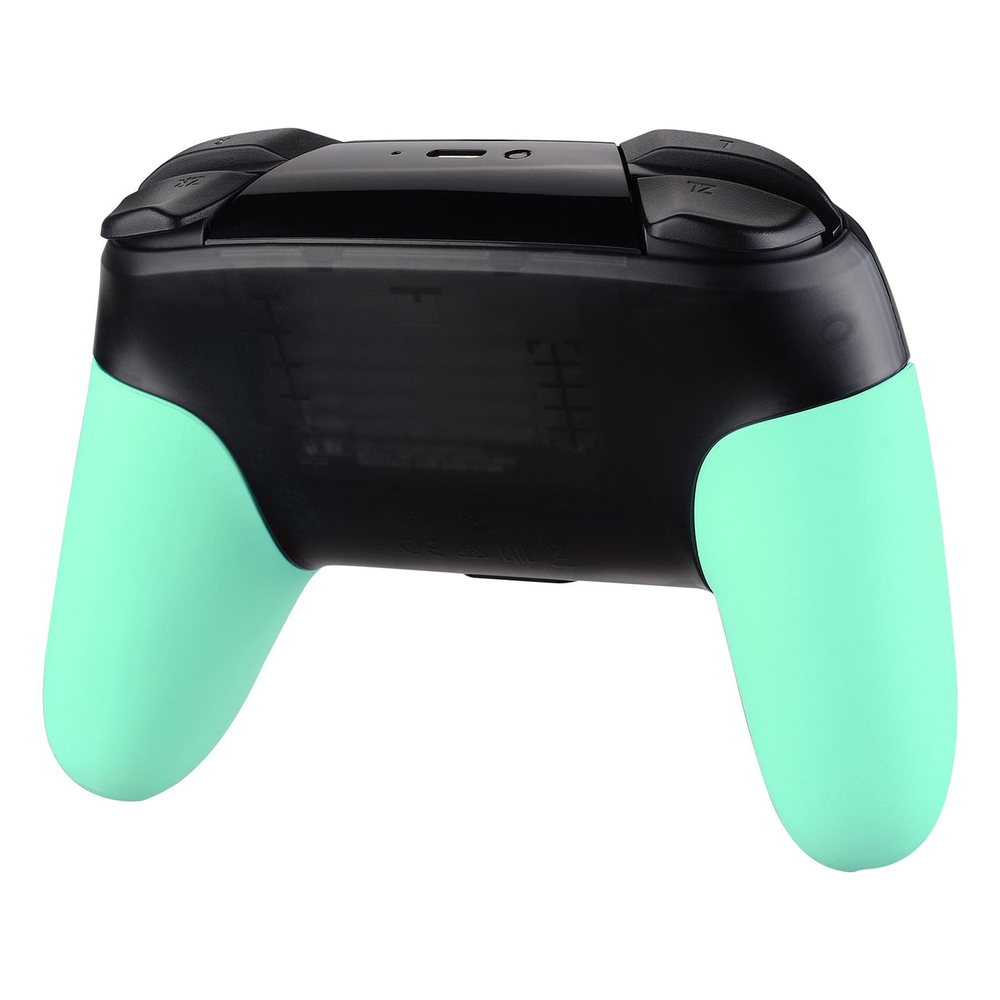 eXtremeRate Retail Mint Green Replacement Handle Grips for Nintendo Switch Pro Controller, Soft Touch DIY Hand Grip Shell for Nintendo Switch Pro - Controller NOT Included - GRP309