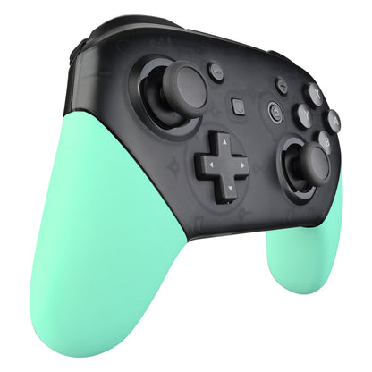 eXtremeRate Retail Mint Green Replacement Handle Grips for Nintendo Switch Pro Controller, Soft Touch DIY Hand Grip Shell for Nintendo Switch Pro - Controller NOT Included - GRP309