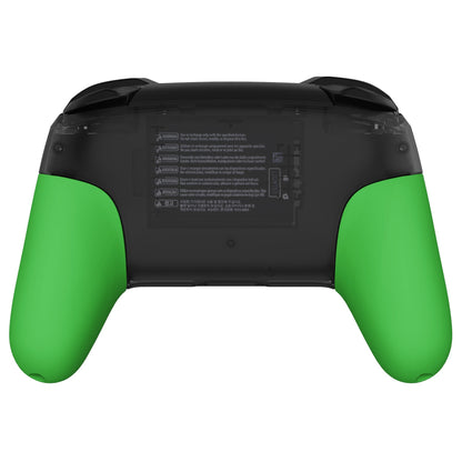 eXtremeRate Retail Green Replacement Handle Grips for NS Switch Pro Controller, Soft Touch DIY Hand Grip Shell for NS Switch Pro Controller - Controller NOT Included - GRP317