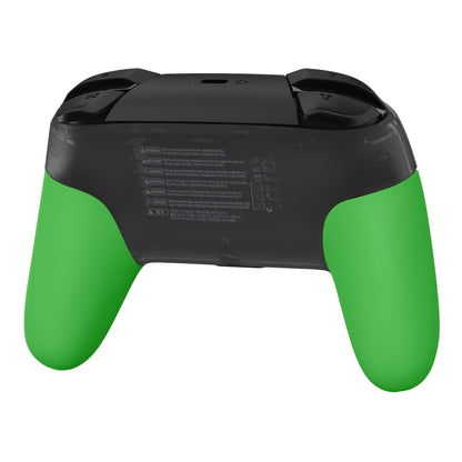 eXtremeRate Retail Green Replacement Handle Grips for NS Switch Pro Controller, Soft Touch DIY Hand Grip Shell for NS Switch Pro Controller - Controller NOT Included - GRP317