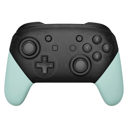 eXtremeRate Retail Light Cyan Replacement Handle Grips for NS Switch Pro Controller, Soft Touch DIY Hand Grip Shell for NS Switch Pro Controller - Controller NOT Included - GRP327