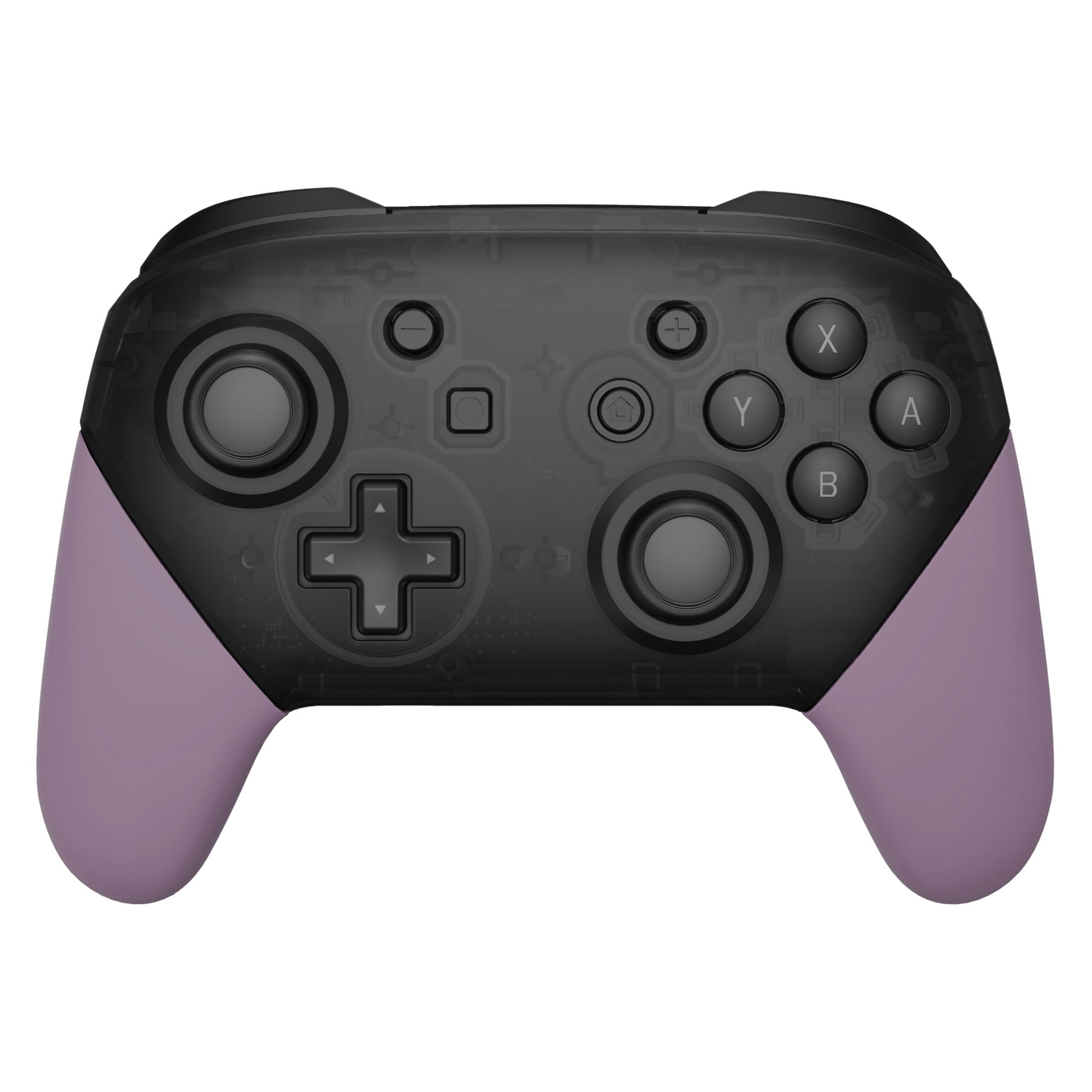 eXtremeRate Retail Dark Grayish Violet Replacement Handle Grips for NS Switch Pro Controller, Soft Touch DIY Hand Grip Shell for NS Switch Pro Controller - Controller NOT Included - GRP328