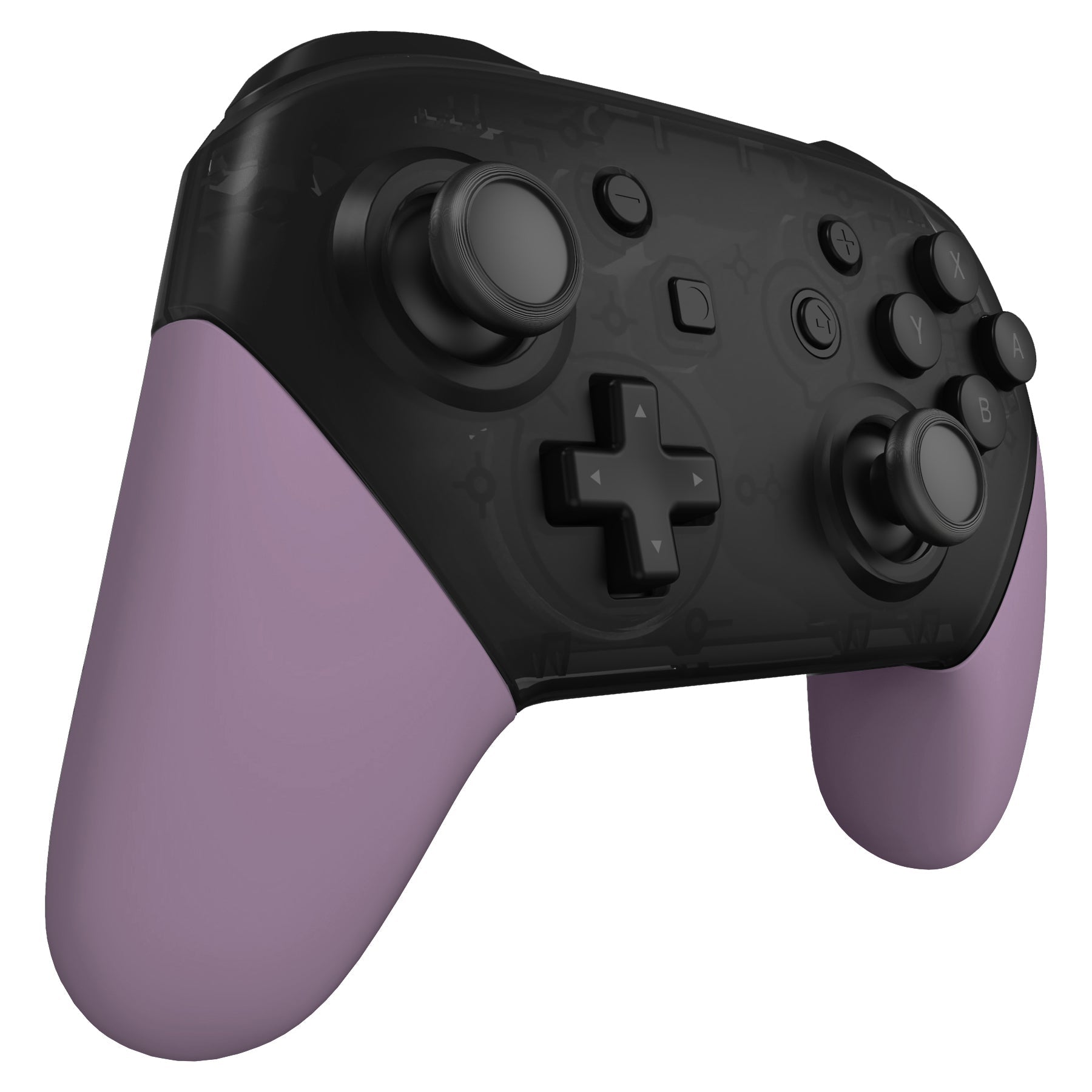 eXtremeRate Retail Dark Grayish Violet Replacement Handle Grips for NS Switch Pro Controller, Soft Touch DIY Hand Grip Shell for NS Switch Pro Controller - Controller NOT Included - GRP328