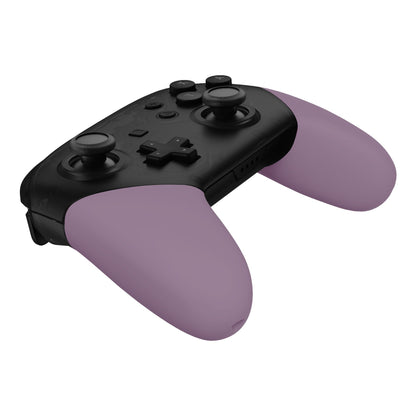 eXtremeRate Retail Dark Grayish Violet Replacement Handle Grips for NS Switch Pro Controller, Soft Touch DIY Hand Grip Shell for NS Switch Pro Controller - Controller NOT Included - GRP328