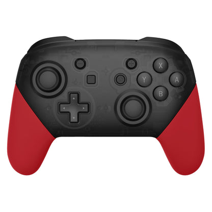 eXtremeRate Retail Passion Red Replacement Handle Grips for NS Switch Pro Controller, Soft Touch DIY Hand Grip Shell for NS Switch Pro Controller - Controller NOT Included - GRP332