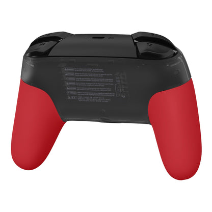 eXtremeRate Retail Passion Red Replacement Handle Grips for NS Switch Pro Controller, Soft Touch DIY Hand Grip Shell for NS Switch Pro Controller - Controller NOT Included - GRP332