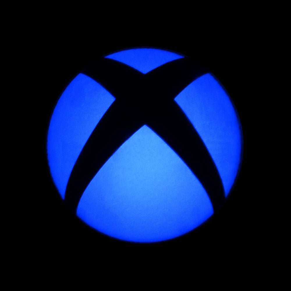 eXtremeRate Retail Removable Logo Power Button LED Blue Color Change Sticker Decal for Xbox One Console -GX00083B*5