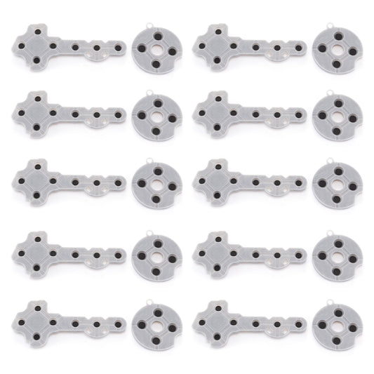 eXtremeRate Retail 10PCS Replacement Kits Rubber Conductive Pad Button Part For Xbox 360 Controller-GX3F0007*10