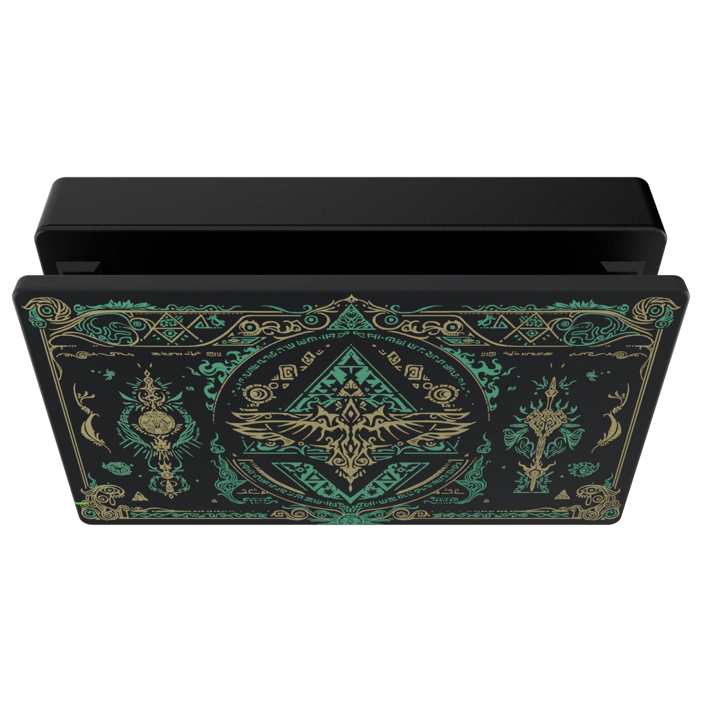 eXtremeRate Retail Custom Faceplate for Nintendo Switch Dock - Glow in Dark - Totem of Kingdom Black - FDT109