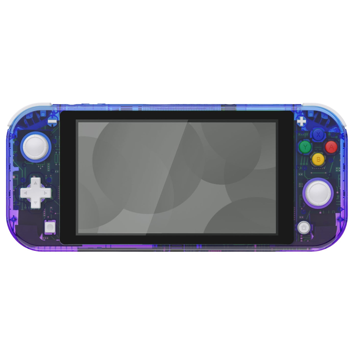 eXtremeRate Retail Gradient Translucent Bluebell DIY Replacement Shell for Nintendo Switch Lite, NSL Handheld Controller Housing with Screen Protector, Custom Case Cover for Nintendo Switch Lite - DLP317