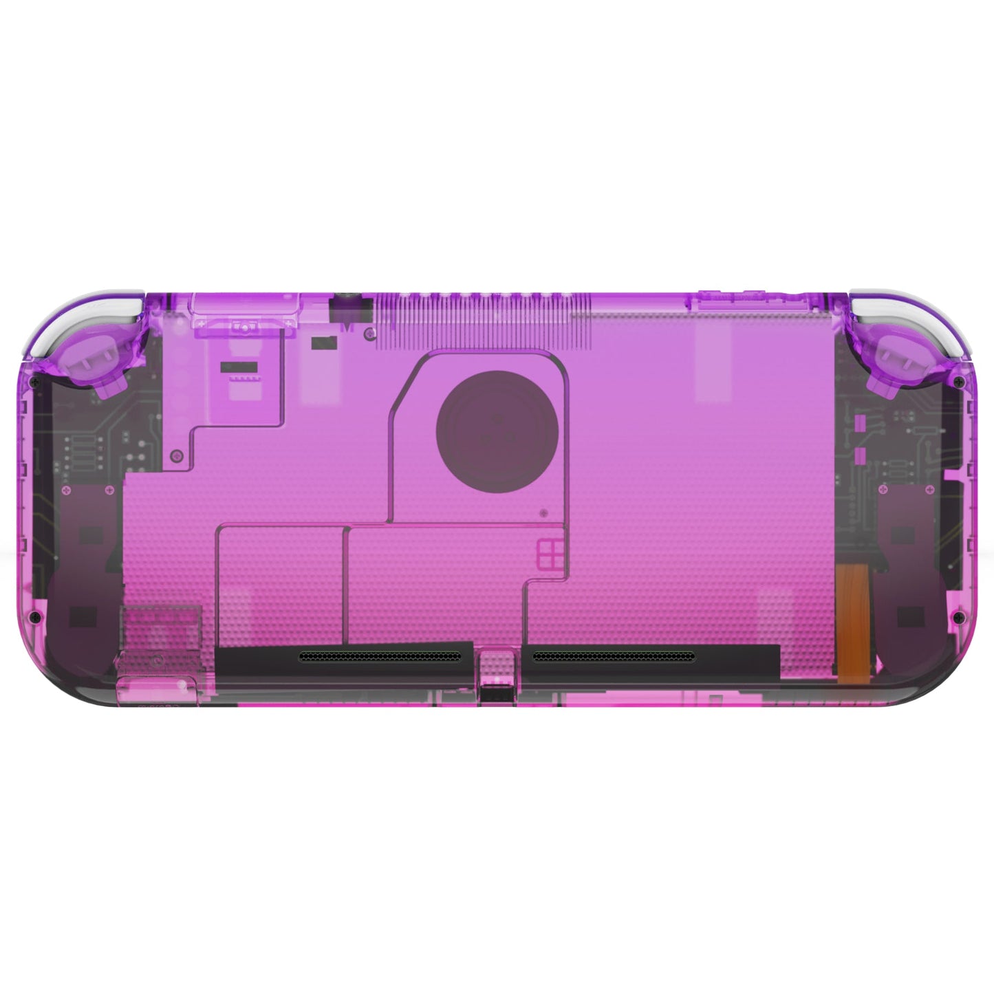 eXtremeRate Retail Gradient Translucent Purple Rose Red DIY Replacement Shell for Nintendo Switch Lite, NSL Handheld Controller Housing with Screen Protector, Custom Case Cover for Nintendo Switch Lite - DLP318