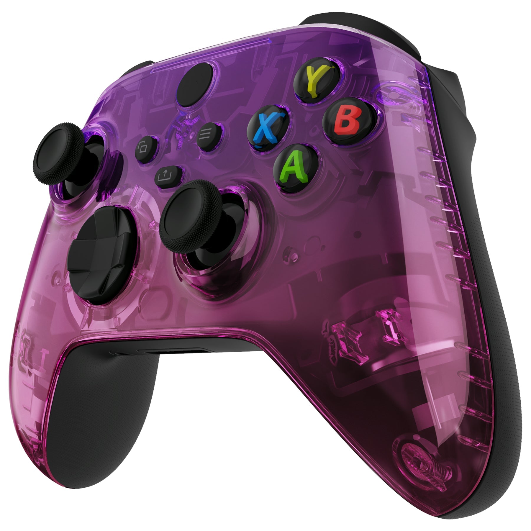 eXtremeRate Retail Gradient Translucent Purple Rose Red Replacement Front Housing Shell for Xbox Series X Controller, Custom Cover Faceplate for Xbox Series S Controller - Controller NOT Included - FX3P354