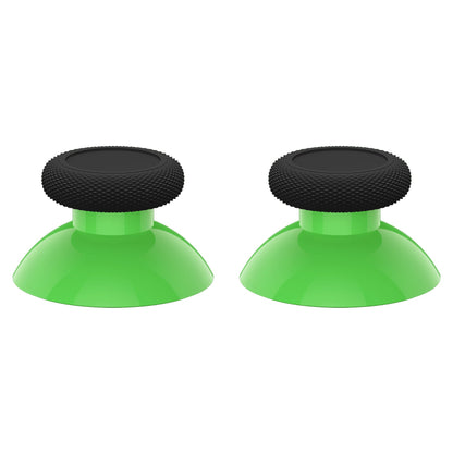 eXtremeRate Retail Green & Black Replacement Thumbsticks for Xbox Series X/S Controller, for Xbox One Standard Controller Analog Stick, Custom Joystick for Xbox One X/S, for Xbox One Elite Controller - JX3434