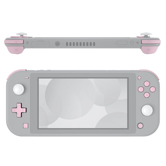 eXtremeRate Retail Cherry Blossoms Pink Replacement ABXY Home Capture Plus Minus Keys Dpad L R ZL ZR Trigger for Nintendo Switch Lite, Full Set Buttons Repair Kits with Tools for Nintendo Switch Lite - HL506