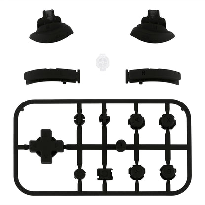 eXtremeRate Retail Black Replacement ABXY Home Capture Plus Minus Keys Dpad L R ZL ZR Trigger for Nintendo Switch Lite, Full Set Buttons Repair Kits with Tools for Nintendo Switch Lite - HL509