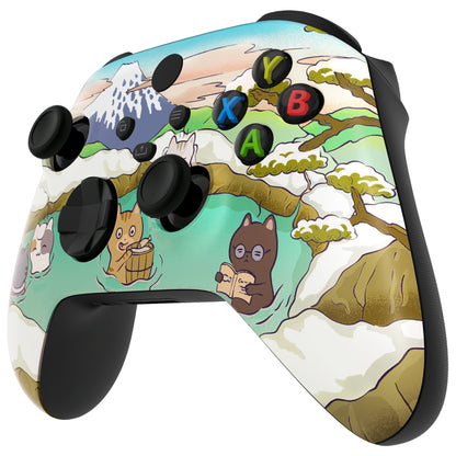 Hot Spring Kitties Replacement Part Faceplate, Soft Touch Grip Housing Shell Case for Xbox Series S & Xbox Series X Controller Accessories - Controller NOT Included - FX3R007 eXtremeRate