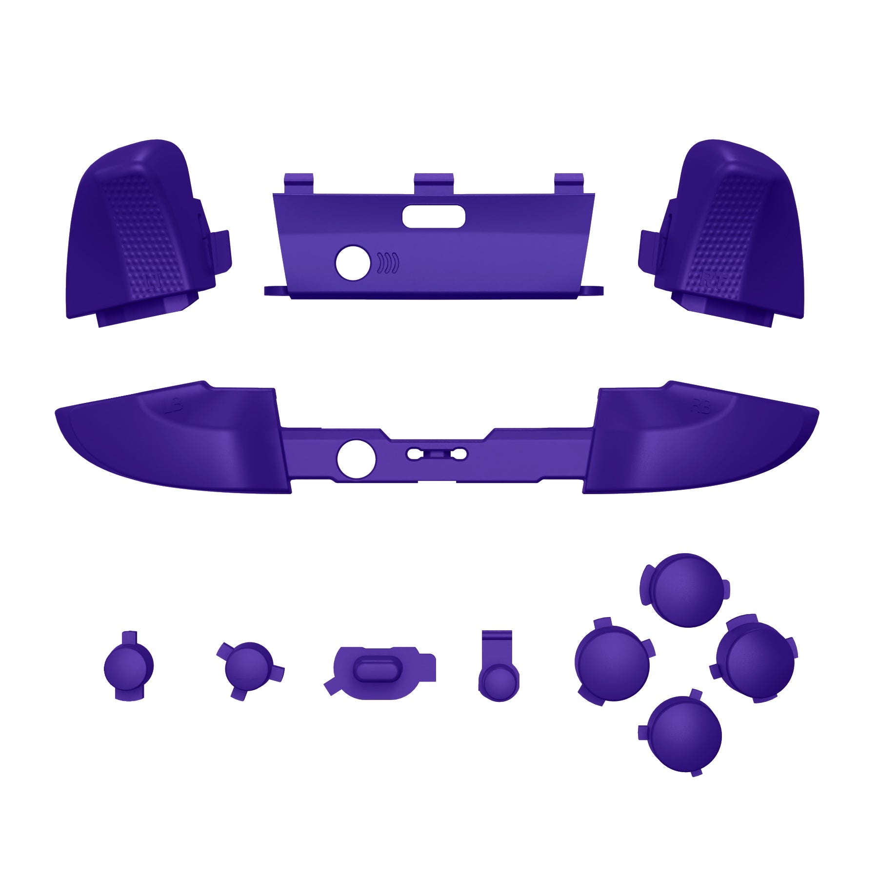 eXtremeRate Retail Purple Replacement Buttons for Xbox One Elite Series 2 Controller, LB RB LT RT Bumpers Triggers ABXY Start Back Sync Profile Switch Keys for Xbox One Elite V2 Controller (Model 1797 and Core Model 1797) - IL107