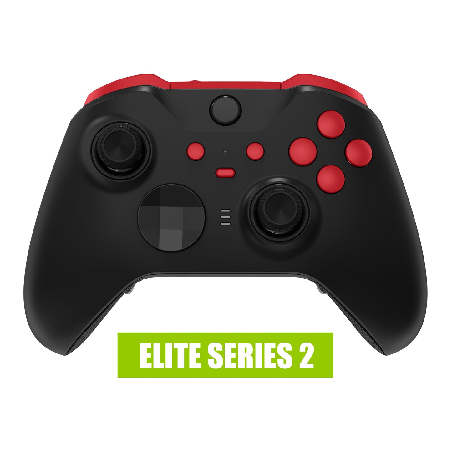 eXtremeRate Retail Passion Red Replacement Buttons for Xbox One Elite Series 2 Controller, LB RB LT RT Bumpers Triggers ABXY Start Back Sync Profile Switch Keys for Xbox One Elite V2 Controller (Model 1797 and Core Model 1797) - IL132