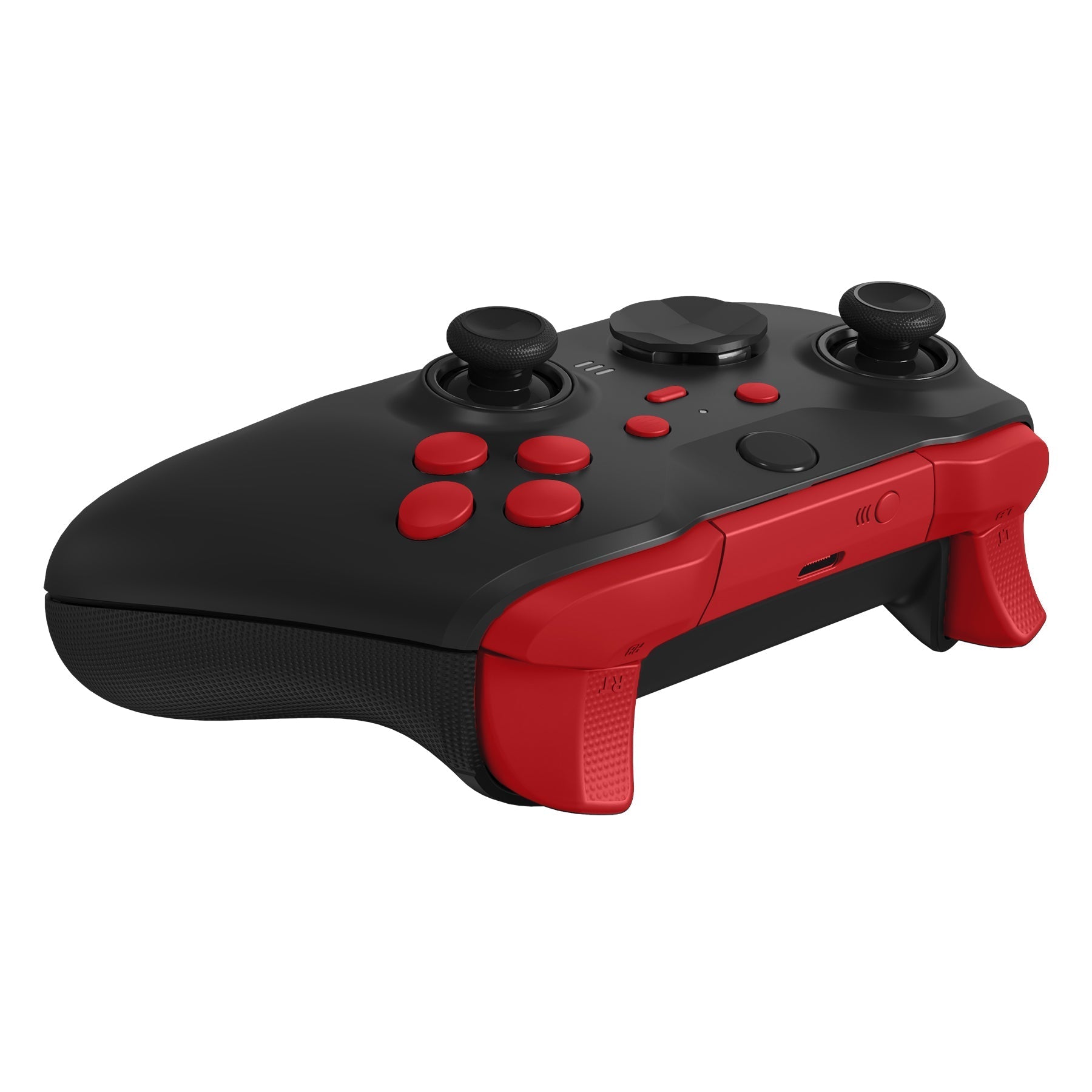 eXtremeRate Retail Passion Red Replacement Buttons for Xbox One Elite Series 2 Controller, LB RB LT RT Bumpers Triggers ABXY Start Back Sync Profile Switch Keys for Xbox One Elite V2 Controller (Model 1797 and Core Model 1797) - IL132