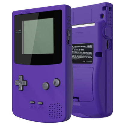 eXtremeRate Retail IPS Ready Upgraded eXtremeRate Purple GBC Replacement Shell Full Housing Cover with Buttons for Gameboy Color - Fit for GBC OSD IPS & Regular IPS & Standard LCD -C Console & IPS Screen NOT Included - QCBP3014