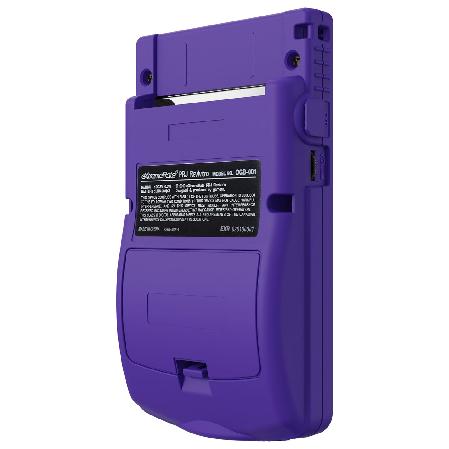 eXtremeRate Retail IPS Ready Upgraded eXtremeRate Purple GBC Replacement Shell Full Housing Cover with Buttons for Gameboy Color - Fit for GBC OSD IPS & Regular IPS & Standard LCD -C Console & IPS Screen NOT Included - QCBP3014