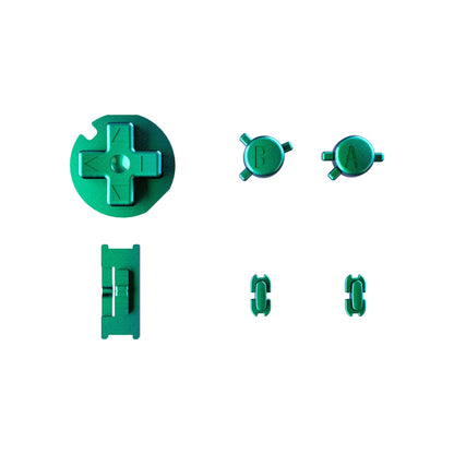 eXtremeRate Retail Chameleon Green Purple GBC Replacement Full Set Buttons for Gameboy Color - Handheld Game Console NOT Included - JCB2002