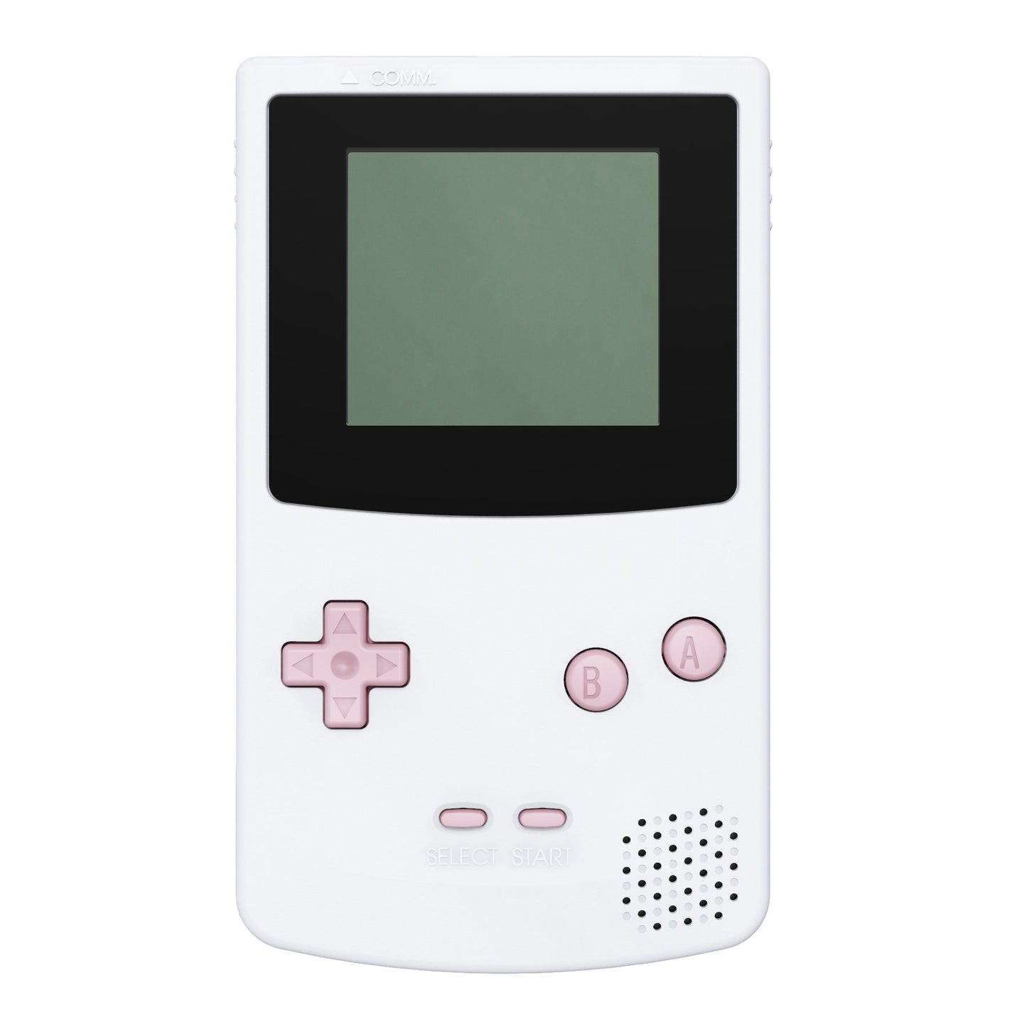 eXtremeRate Retail Cherry Blossoms Pink GBC Replacement Full Set Buttons for Gameboy Color - Handheld Game Console NOT Included - JCB2012