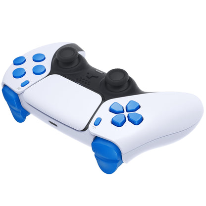 eXtremeRate Replacement Full Set Buttons Compatible with PS5 Controller BDM-030/040 - Blue eXtremeRate