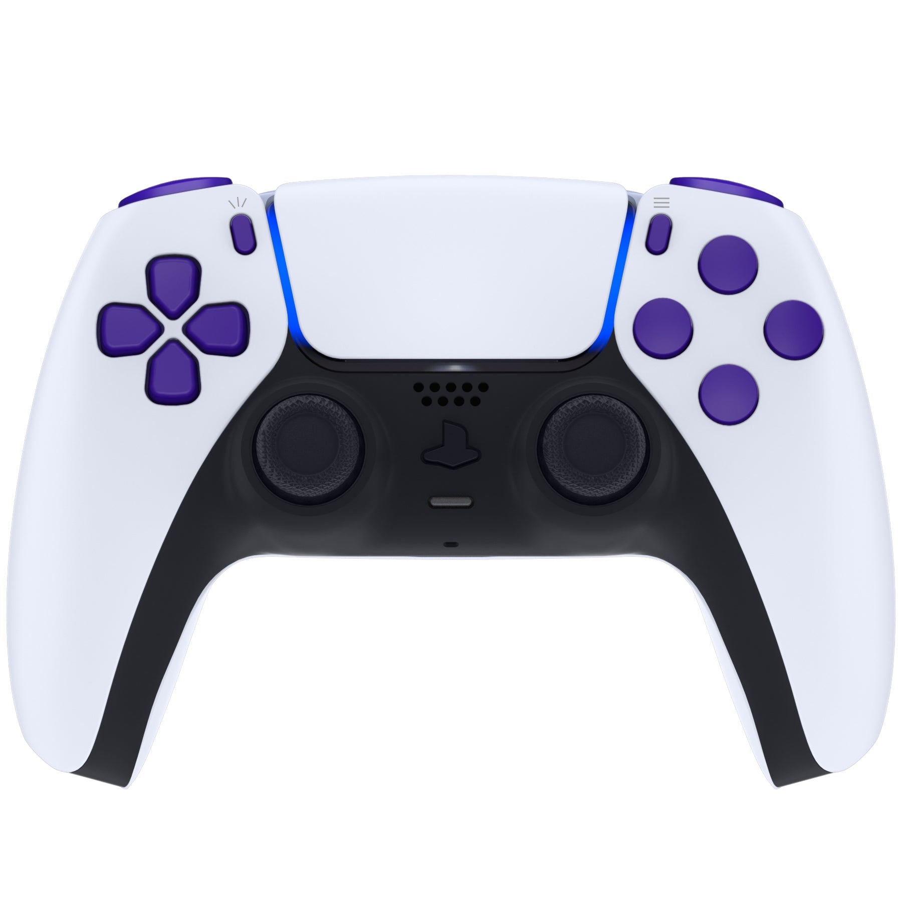 eXtremeRate Replacement Full Set Buttons Compatible with PS5 Controller BDM-030/040 - Purple eXtremeRate