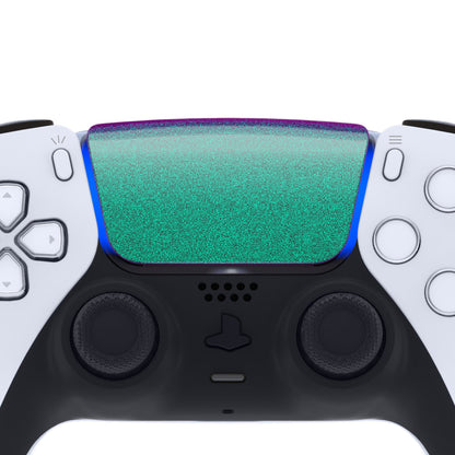 eXtremeRate Retail Chameleon Green Purple Replacement Touchpad Cover Compatible with ps5 Controller BDM-010 BDM-020 & BDM-030, Custom Part Touch Pad Compatible with ps5 Controller - Controller NOT Included - JPF4002G3