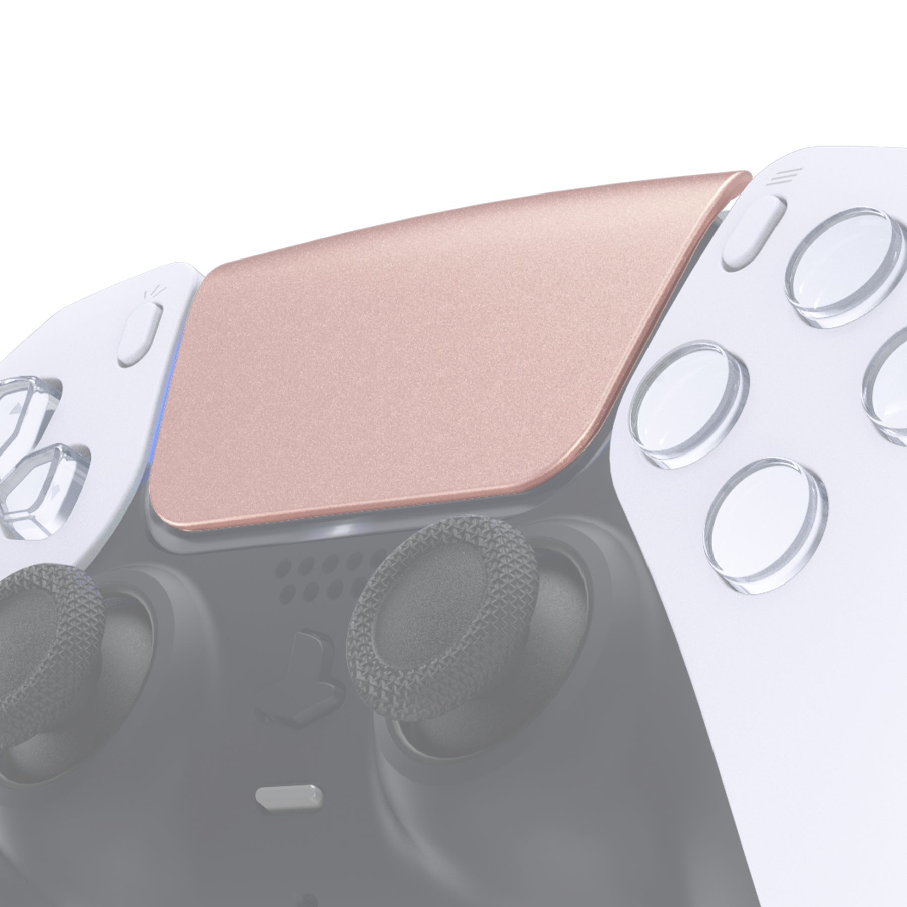 eXtremeRate Retail Metallic Rose Gold Replacement Touchpad Cover Compatible with ps5 Controller BDM-010 BDM-020 & BDM-030, Custom Part Touch Pad Compatible with ps5 Controller - Controller NOT Included - JPF4040G3