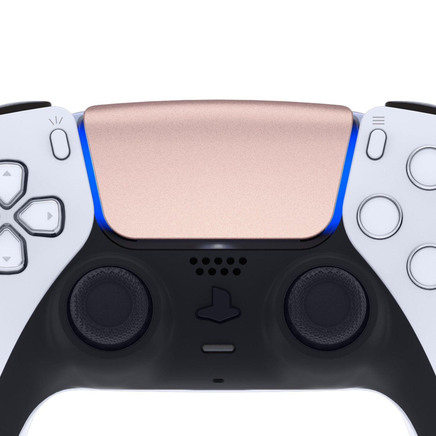 eXtremeRate Retail Metallic Rose Gold Replacement Touchpad Cover Compatible with ps5 Controller BDM-010 BDM-020 & BDM-030, Custom Part Touch Pad Compatible with ps5 Controller - Controller NOT Included - JPF4040G3