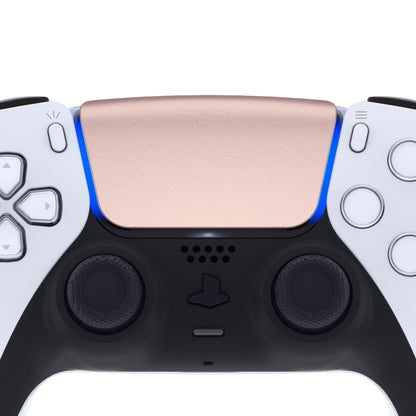 eXtremeRate Retail Metallic Rose Gold Replacement Touchpad Cover Compatible with ps5 Controller BDM-010 BDM-020 & BDM-030, Custom Part Touch Pad Compatible with ps5 Controller - Controller NOT Included - JPF4040G3