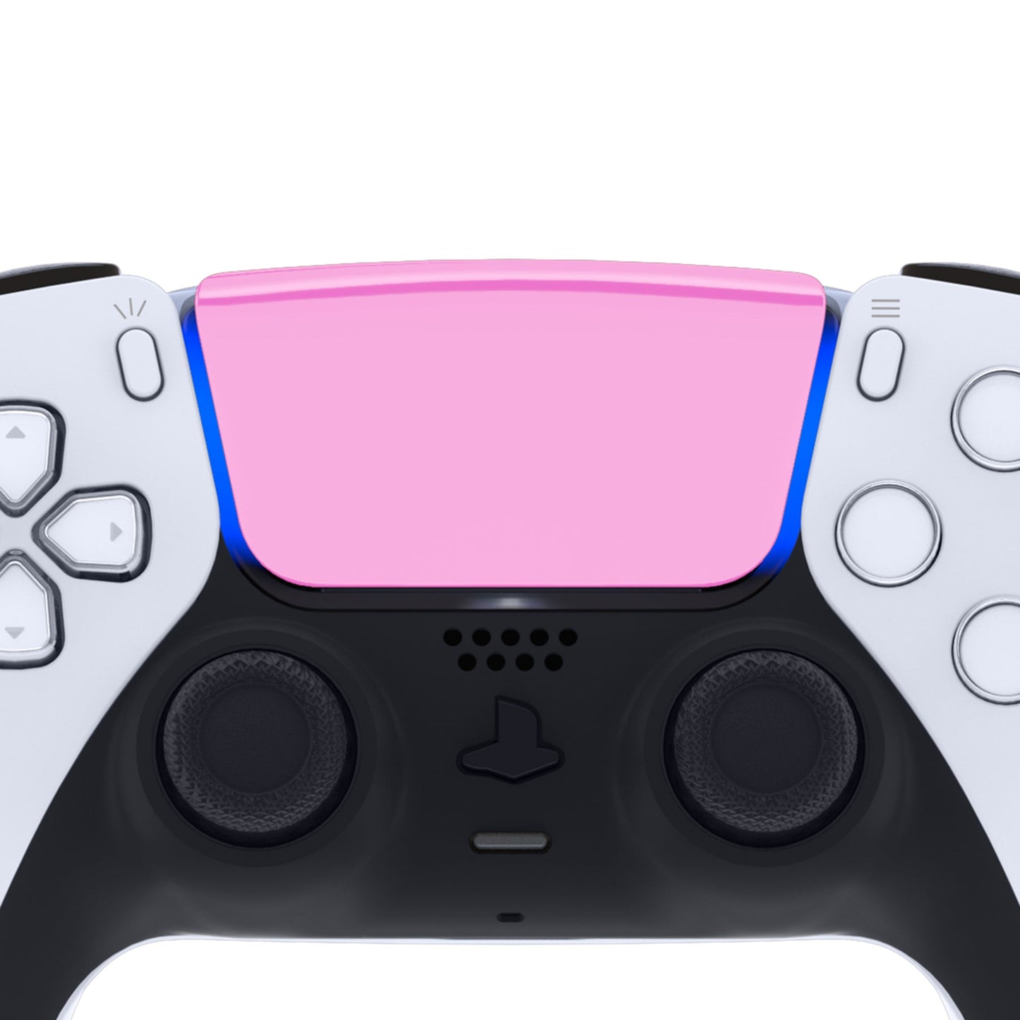 eXtremeRate Retail Chrome Pink Replacement Touchpad Cover Compatible with ps5 Controller BDM-010 BDM-020 & BDM-030, Custom Part Touch Pad Compatible with ps5 Controller - Controller NOT Included - JPF4049G3