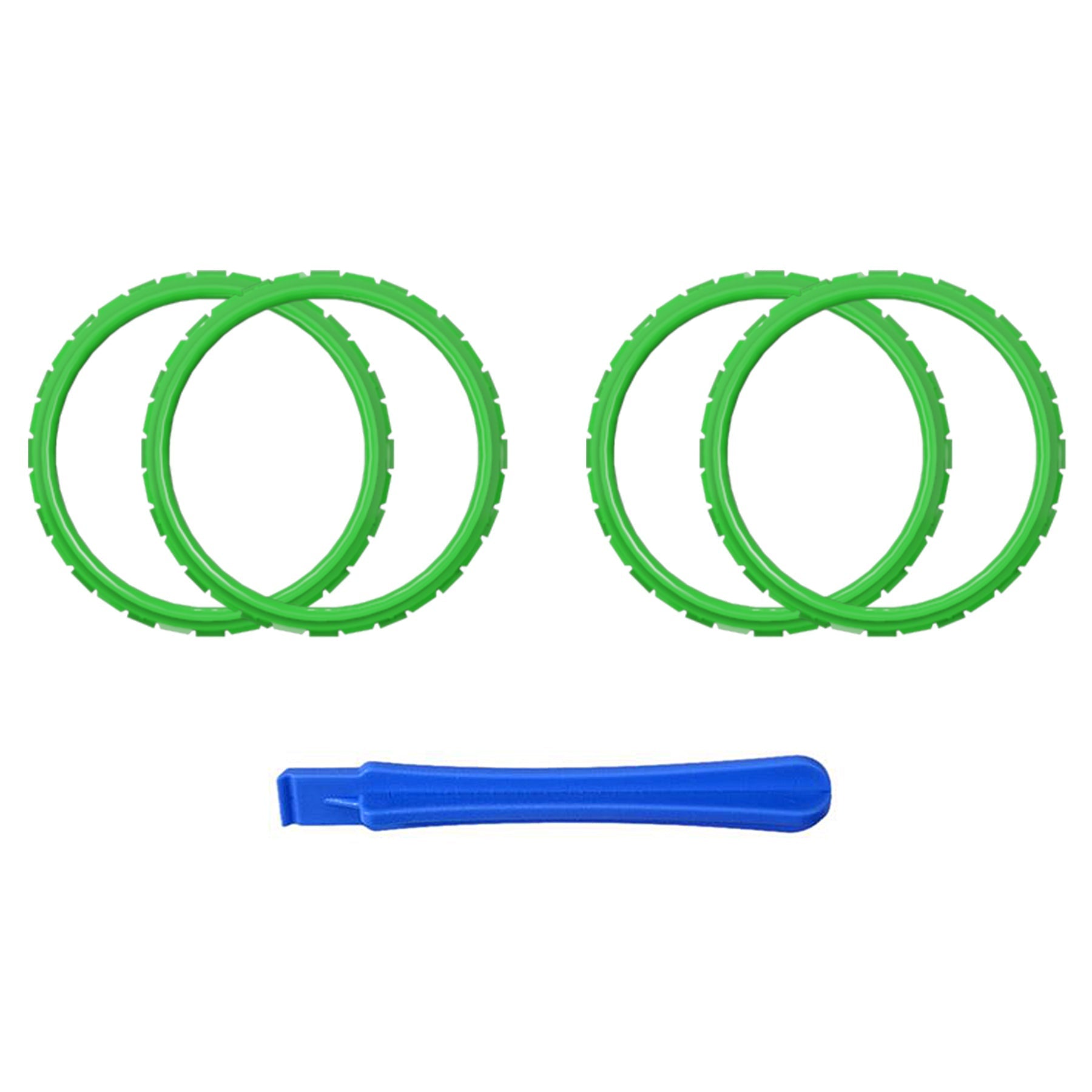 eXtremeRate Retail Green Replacement Accessories for ps5 Controller, Custom Accent Rings for ps5 Controller - Controller NOT Included - JPF5006