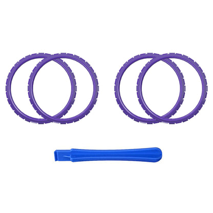 eXtremeRate Retail Purple Replacement Accessories for ps5 Controller, Custom Accent Rings for ps5 Controller - Controller NOT Included - JPF5007