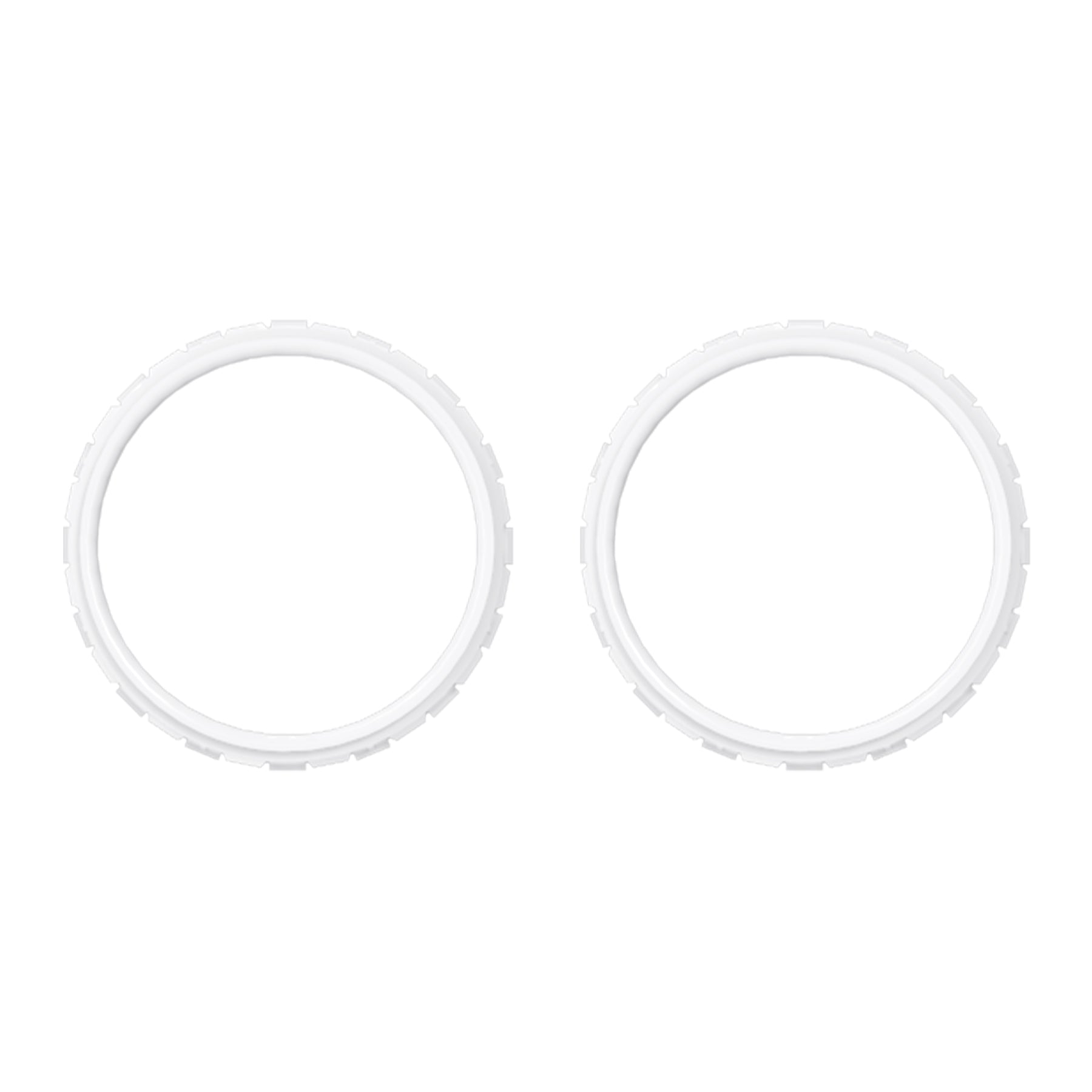 eXtremeRate Retail White Replacement Accessories for ps5 Controller, Custom Accent Rings for ps5 Controller - Controller NOT Included - JPF5008