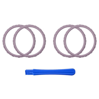 eXtremeRate Retail Dark Grayish Violet Replacement Accessories for ps5 Controller, Custom Accent Rings for ps5 Controller - Controller NOT Included - JPF5018