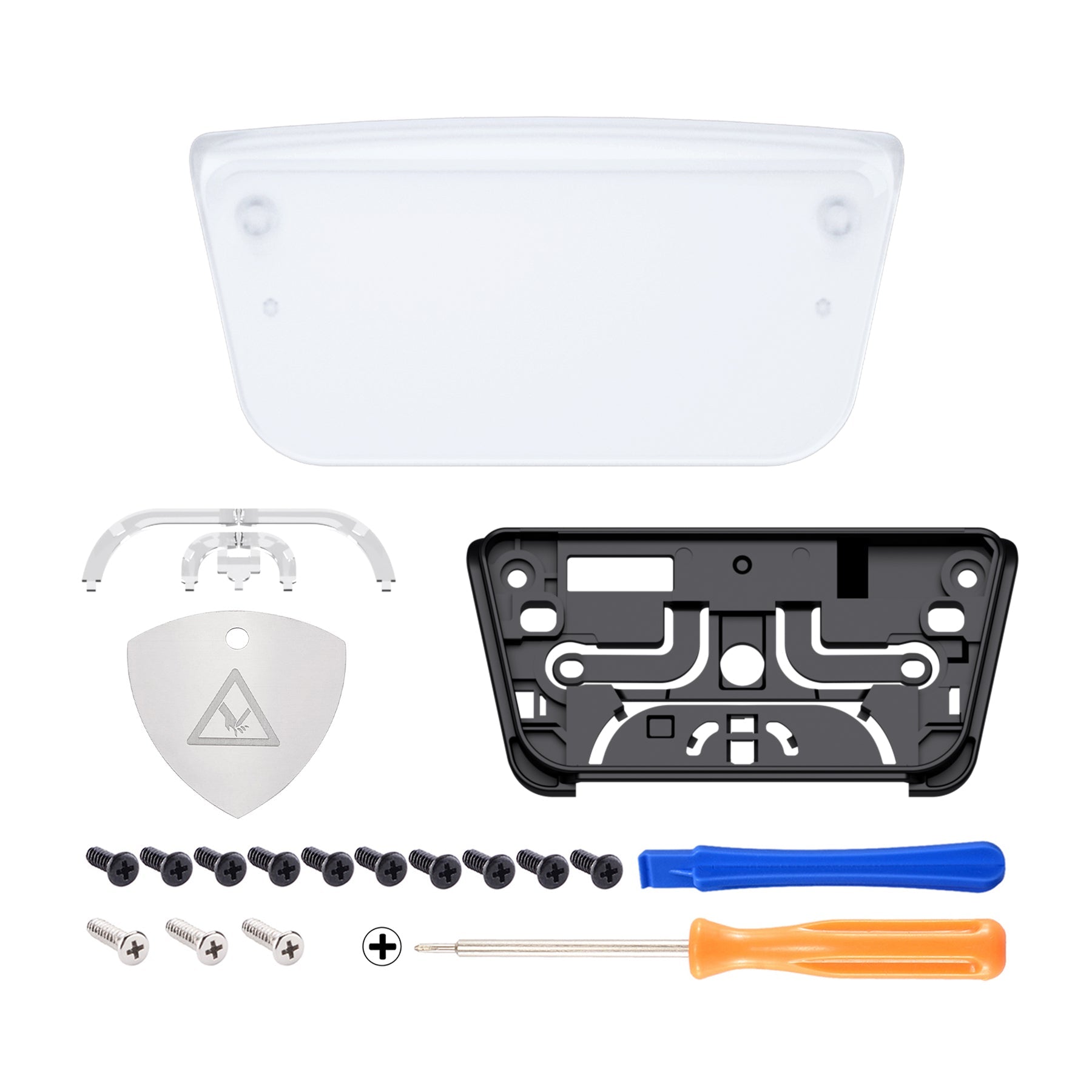 eXtremeRate Retail Clear Replacement Touchpad Cover Compatible with ps5 Controller BDM-010 BDM-020 & BDM-030, Custom Part Touch Pad Compatible with ps5 Controller - Controller NOT Included - JPF8001G3