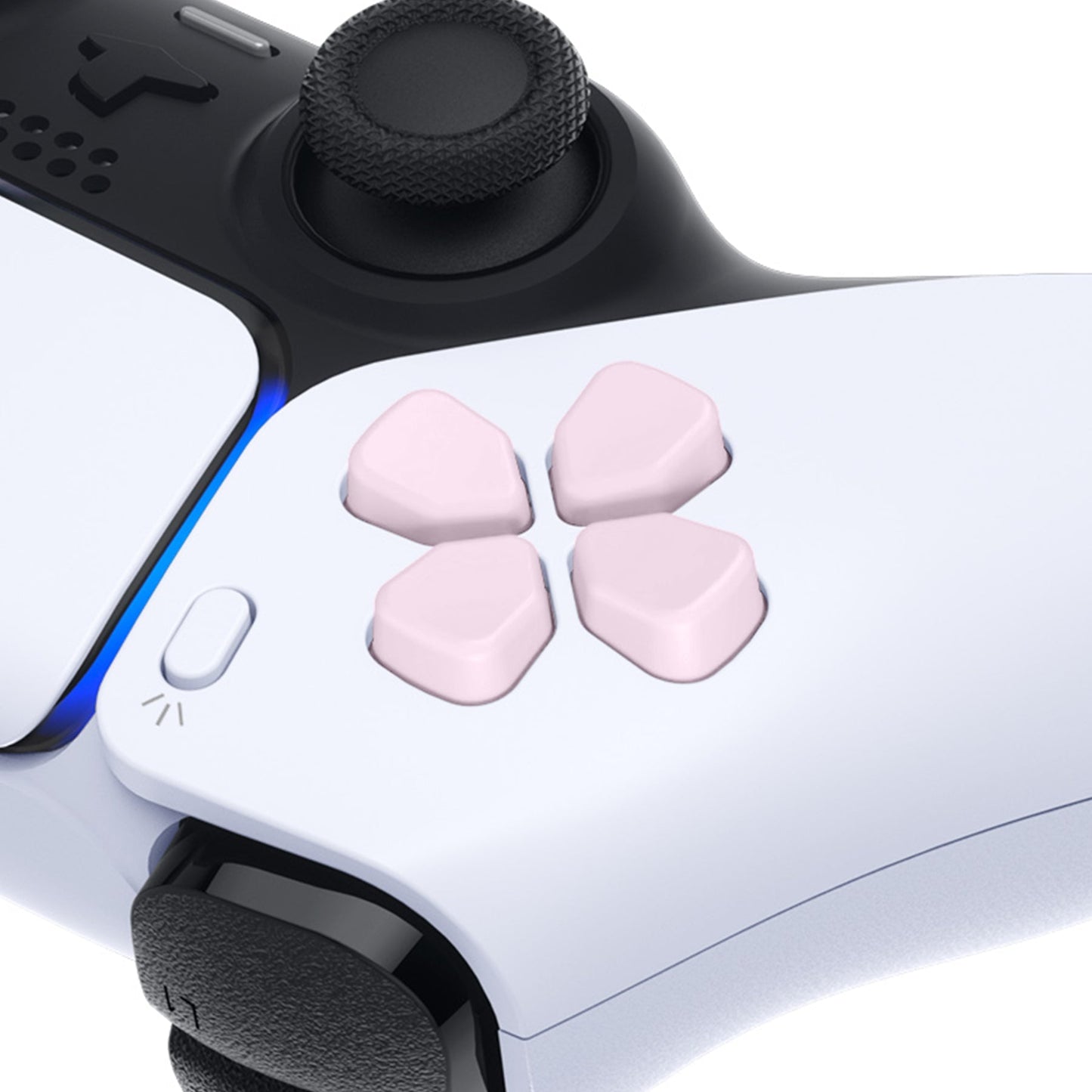 eXtremeRate Retail Ergonomic Split Dpad Buttons (SDP Buttons) for ps5 Controller, Cherry Blossoms Pink Independent Dpad Direction Buttons for ps5, for ps4 All Model Controller - JPF8012