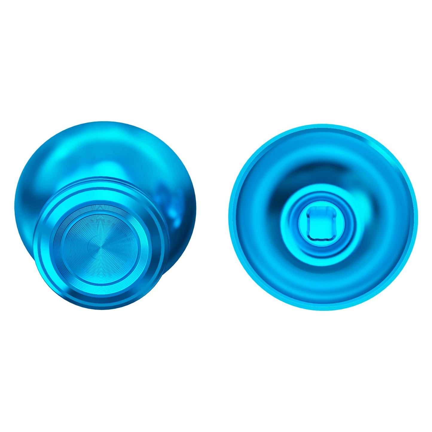 eXtremeRate Retail Custom Blue Metal Thumbsticks for ps5 Controller, Replacement Aluminum Analog Stick Joystick for ps4 Controller - Controller NOT Included - JPFC004