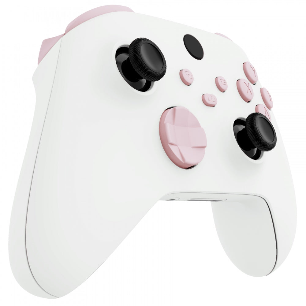 eXtremeRate Retail Cherry Blossoms Pink Replacement Buttons for Xbox Series S & Xbox Series X Controller, LB RB LT RT Bumpers Triggers D-pad ABXY Start Back Sync Share Keys for Xbox Series X/S Controller - JX3112