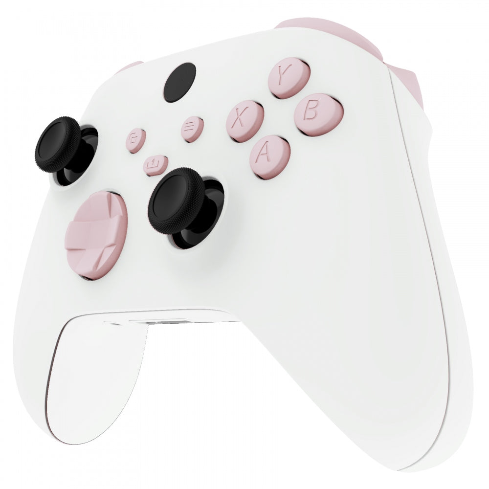 eXtremeRate Retail Cherry Blossoms Pink Replacement Buttons for Xbox Series S & Xbox Series X Controller, LB RB LT RT Bumpers Triggers D-pad ABXY Start Back Sync Share Keys for Xbox Series X/S Controller - JX3112