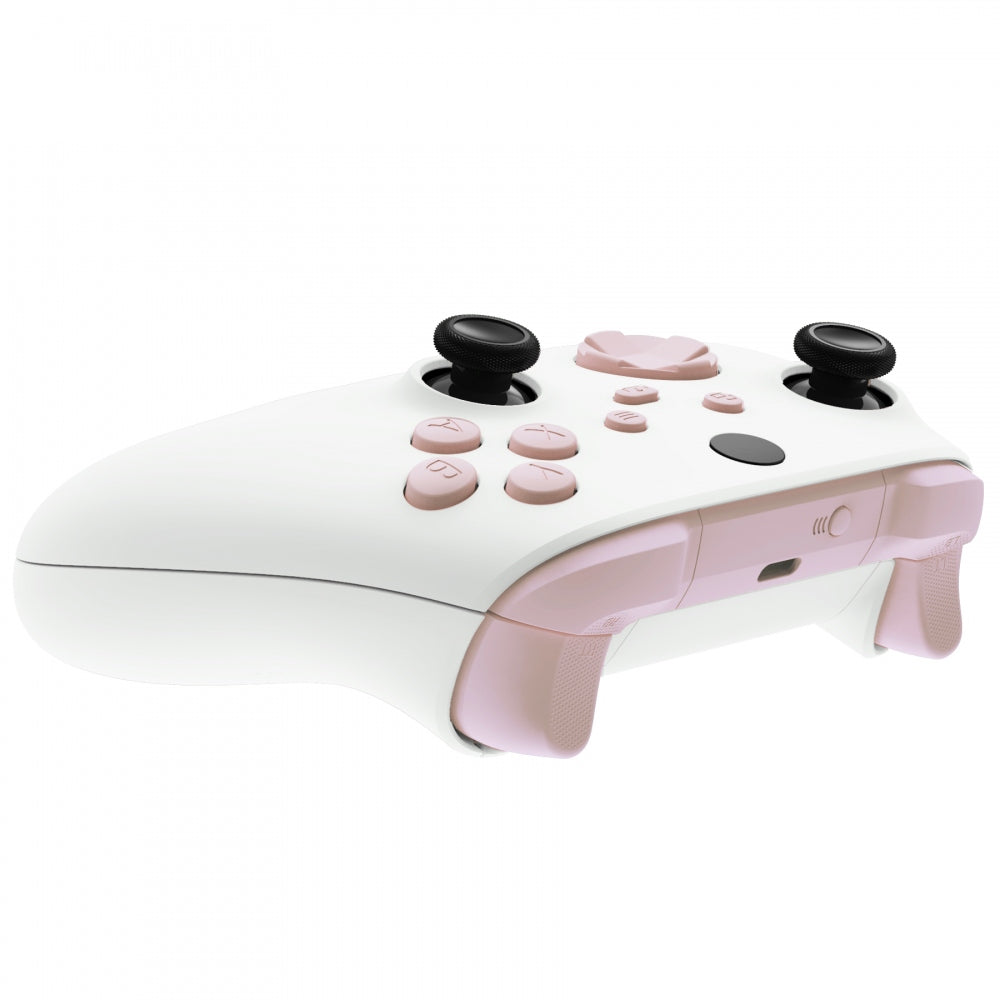 eXtremeRate Retail Cherry Blossoms Pink Replacement Buttons for Xbox Series S & Xbox Series X Controller, LB RB LT RT Bumpers Triggers D-pad ABXY Start Back Sync Share Keys for Xbox Series X/S Controller - JX3112