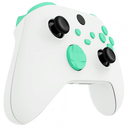 eXtremeRate Retail Mint Green Replacement Buttons for Xbox Series S & Xbox Series X Controller, LB RB LT RT Bumpers Triggers D-pad ABXY Start Back Sync Share Keys for Xbox Series X/S Controller - JX3114