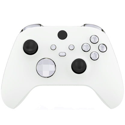 eXtremeRate Retail Chrome Silver Replacement Buttons for Xbox Series S & Xbox Series X Controller, LB RB LT RT Bumpers Triggers D-pad ABXY Start Back Sync Share Keys for Xbox Series X/S Controller  - JX3202